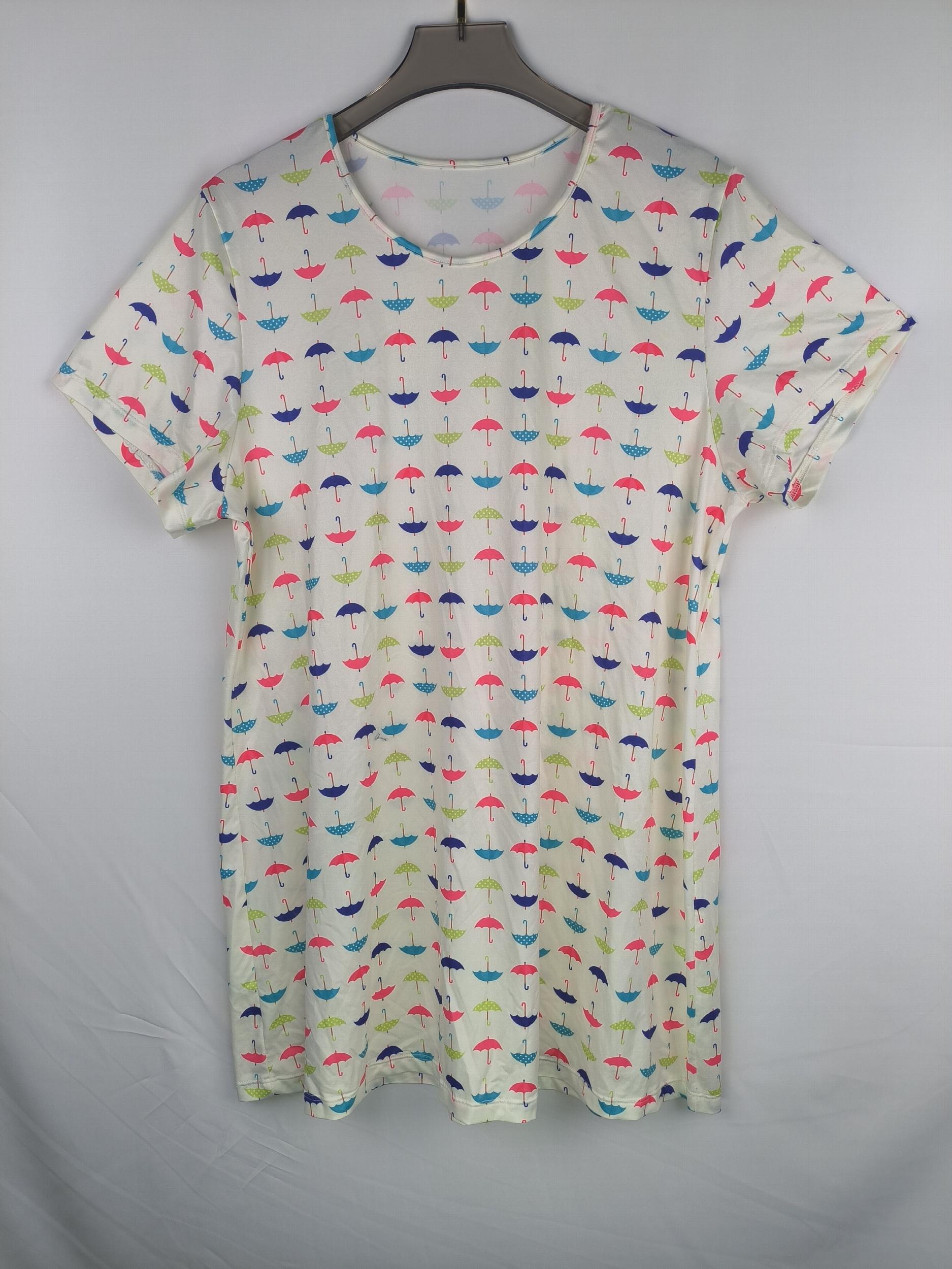 Umbrella Print Round Neck Nightdress