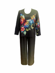Butterfly & Ombre Print 2 Piece Set