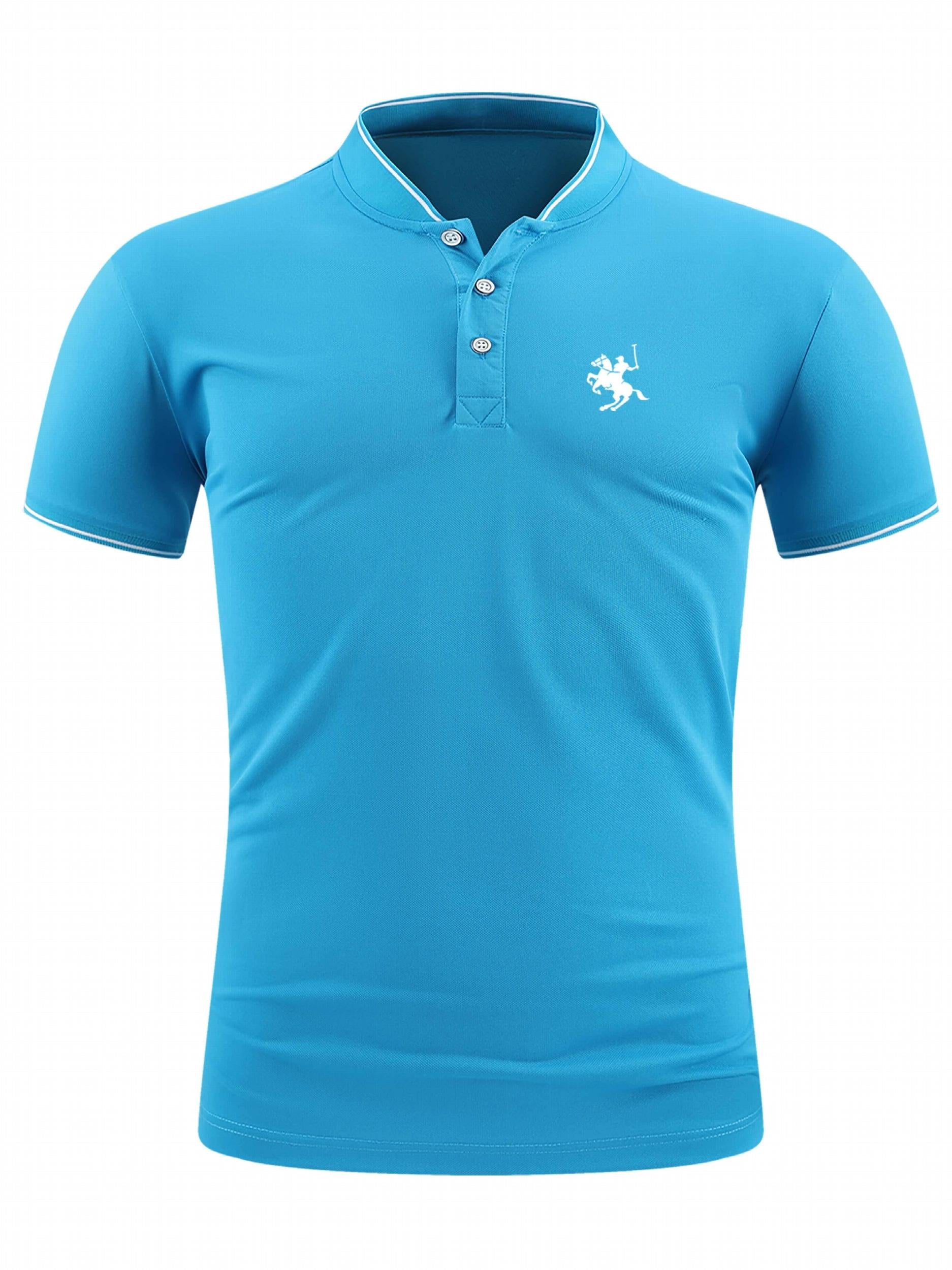 Men's Chovgan Print Golf Shirt Short Sleeve Business Casual Moisture Wicking