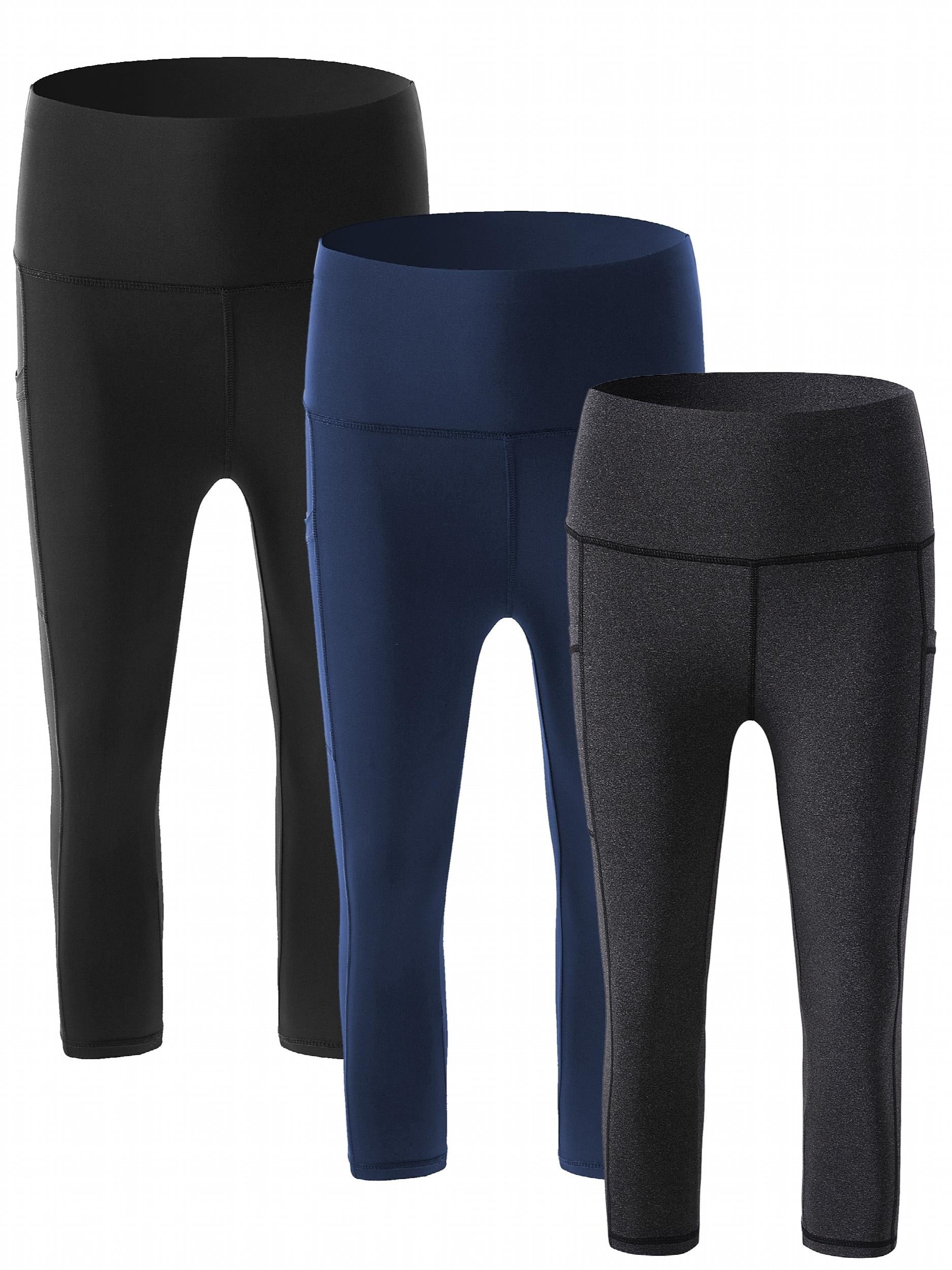 High Waist Tummy Control Yoga Leggings with Side Pockets