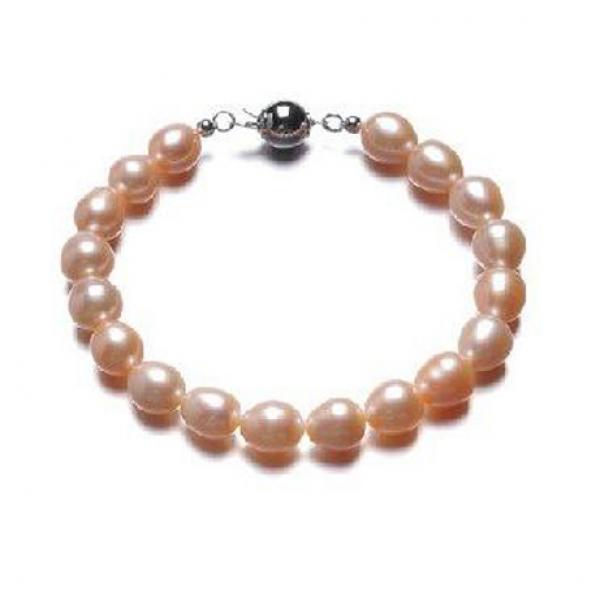 Small Pink Freshwater Pearl Necklace Bracelet Set