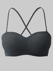 Soft Stretch Bandeau Bra Strapless Comfy Women's Lingerie