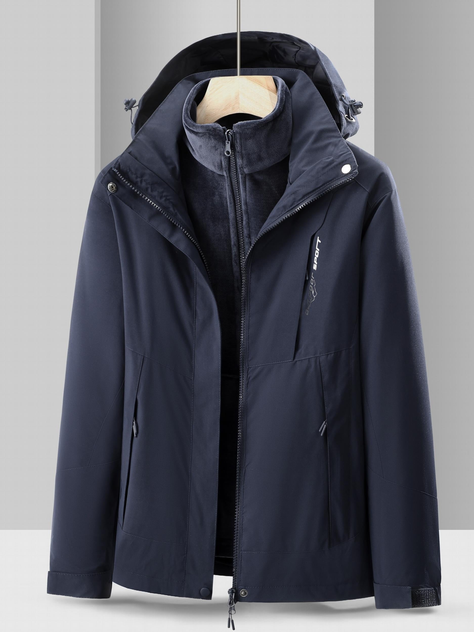 3 in 1 Block Punch Jacket Casual Waterproof Windproof Jacket