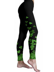 Floral Print Skinny Leggings Casual Women's Clothing