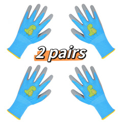 2 Pairs Safety Garden Gloves Knitted Elastic Liner Water Dirt Resistant