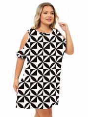 Cold Shoulder Tee Sleep Dress