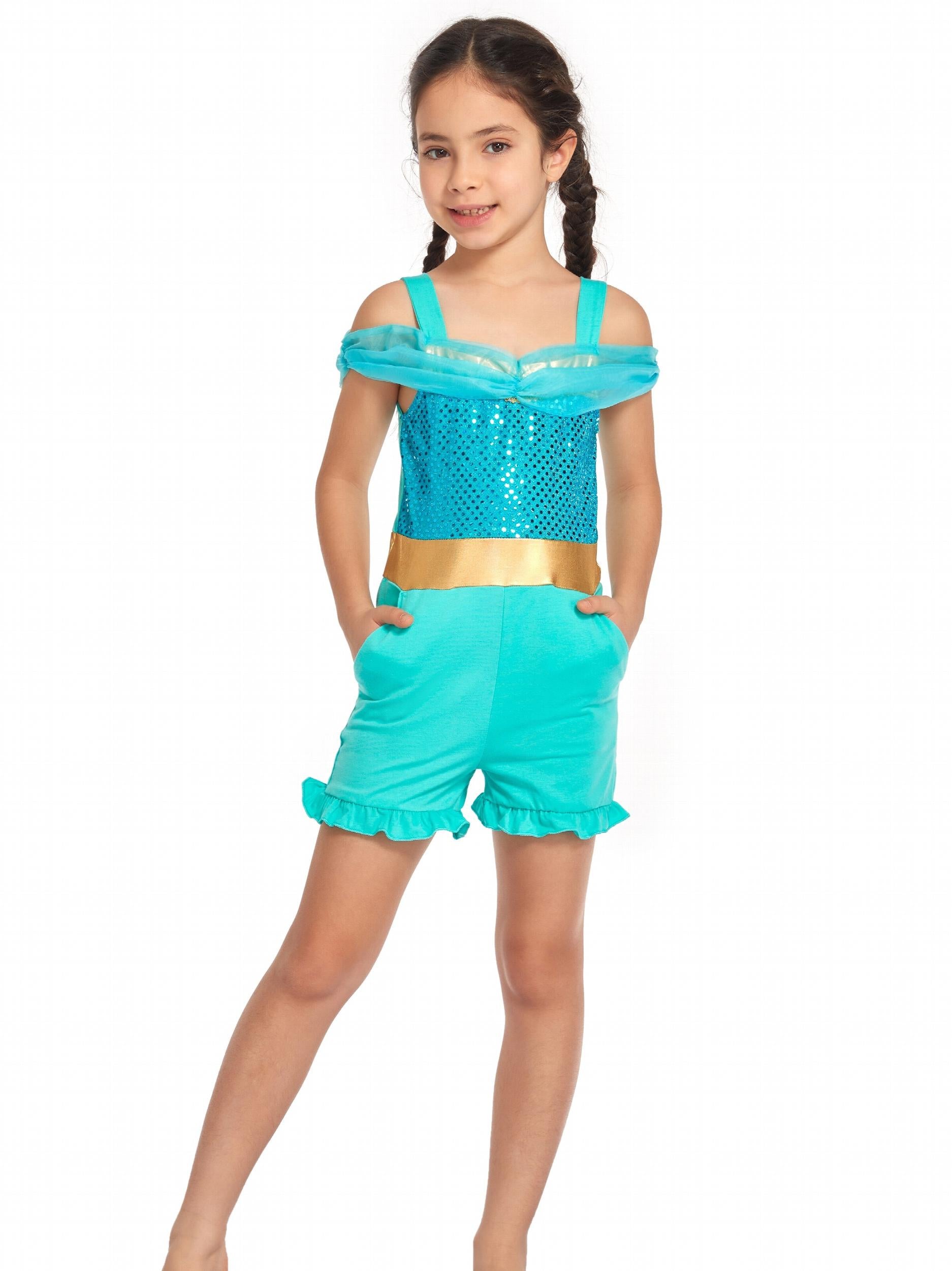 14Y Girls Princess Jumpsuit Halloween Christmas Holiday Trip Jumper