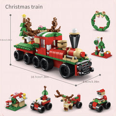 Christmas Santa Claus Building Blocks Toy Set