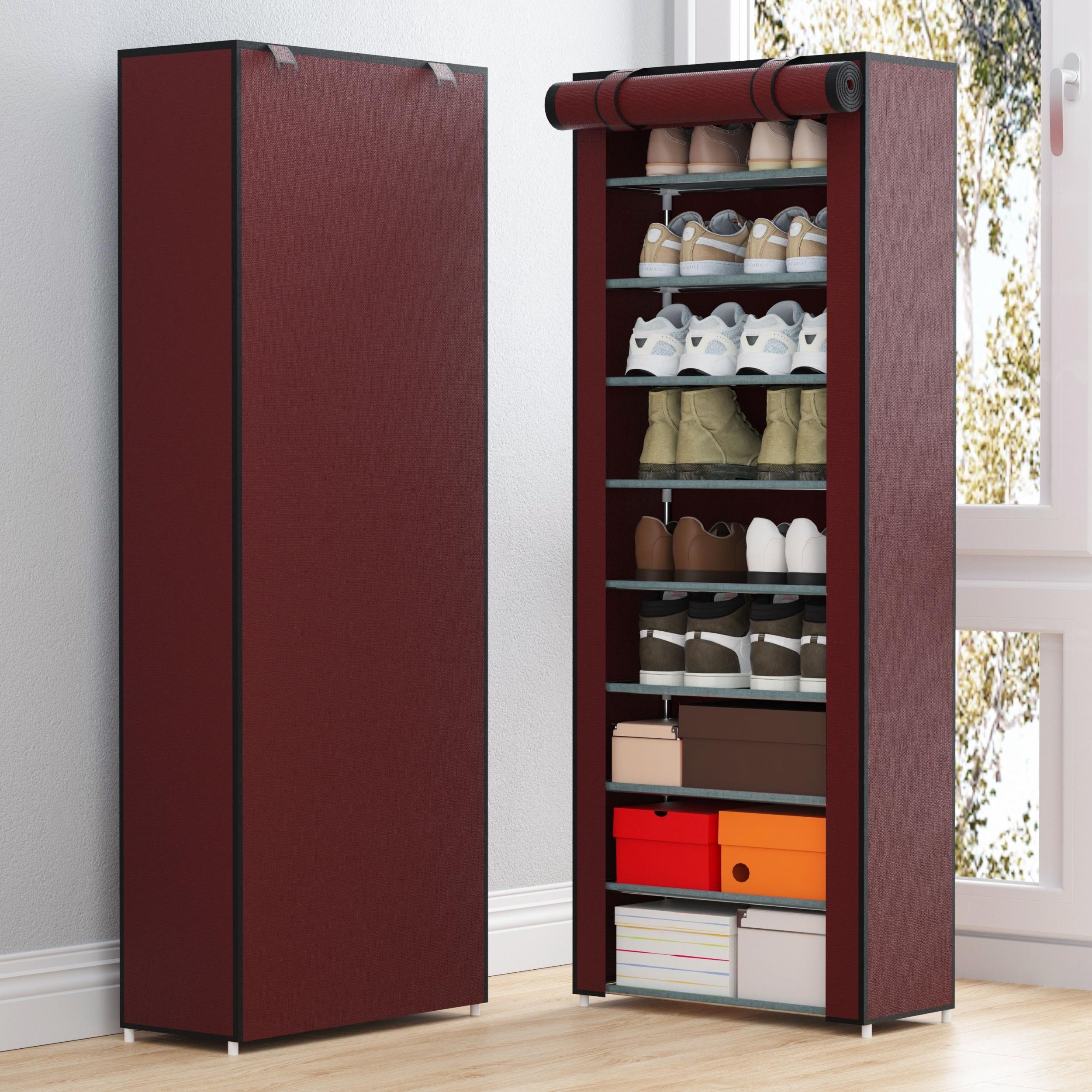 Dustproof Shoes Storage Rack Standing Shoes Rack Easy Assembled
