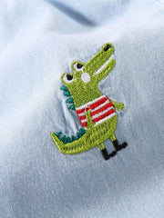 Boys Dino Embroidered Jeans Pants Spring Summer Autumn Kids Clothes
