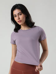 Short sleeved Loose Sports T shirt Breathable Running Sports Top
