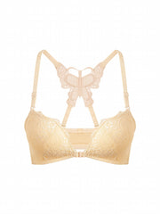 Lace Push Up Bra Embroidery Front Buckle Bra Women's Lingerie
