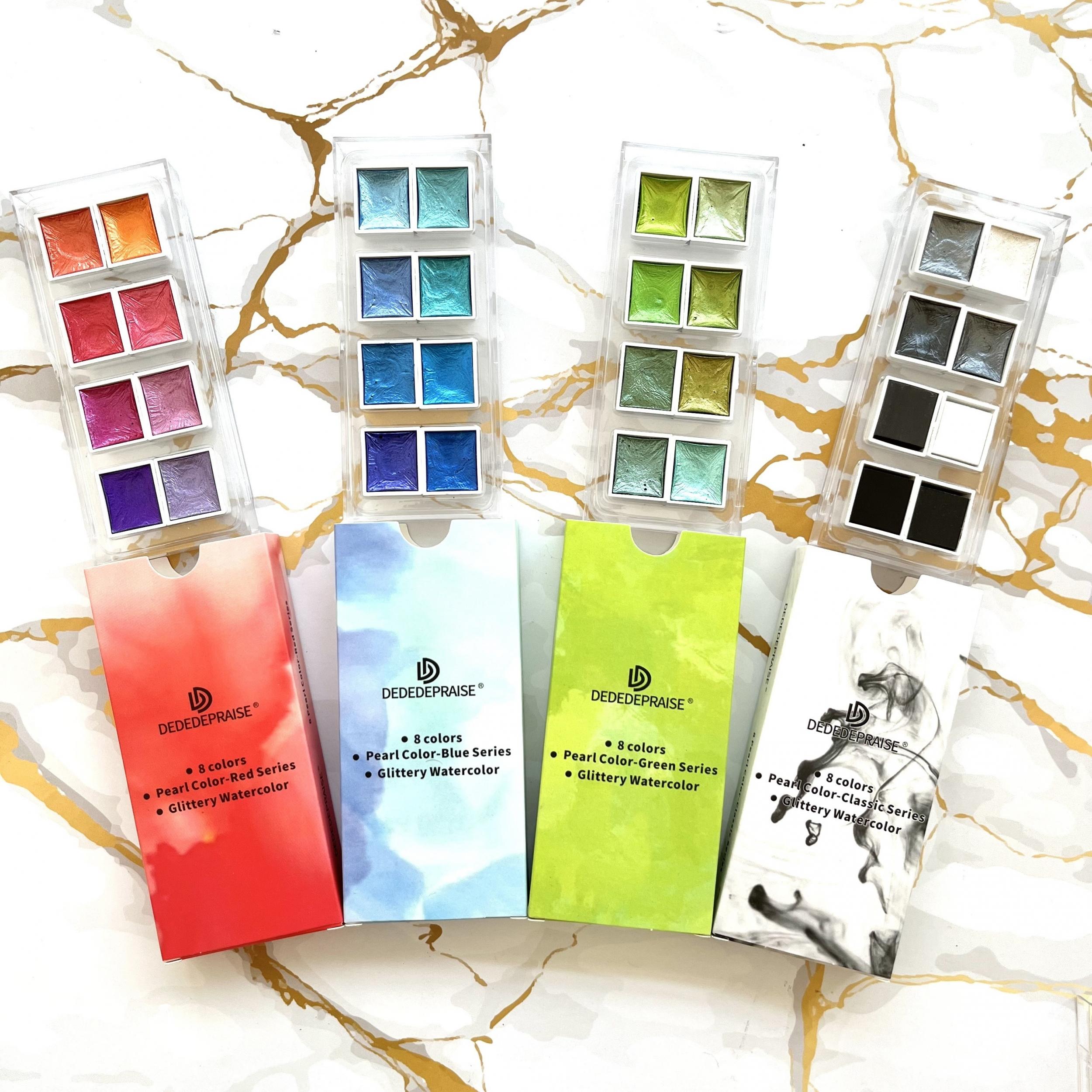Dededepraise Metallic Watercolor Set Starry Watercolor In Portable Box
