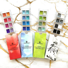 Dededepraise Metallic Watercolor Set Starry Watercolor In Portable Box
