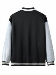 Happy Year Rabbit Graphic Men's Baseball Jacket