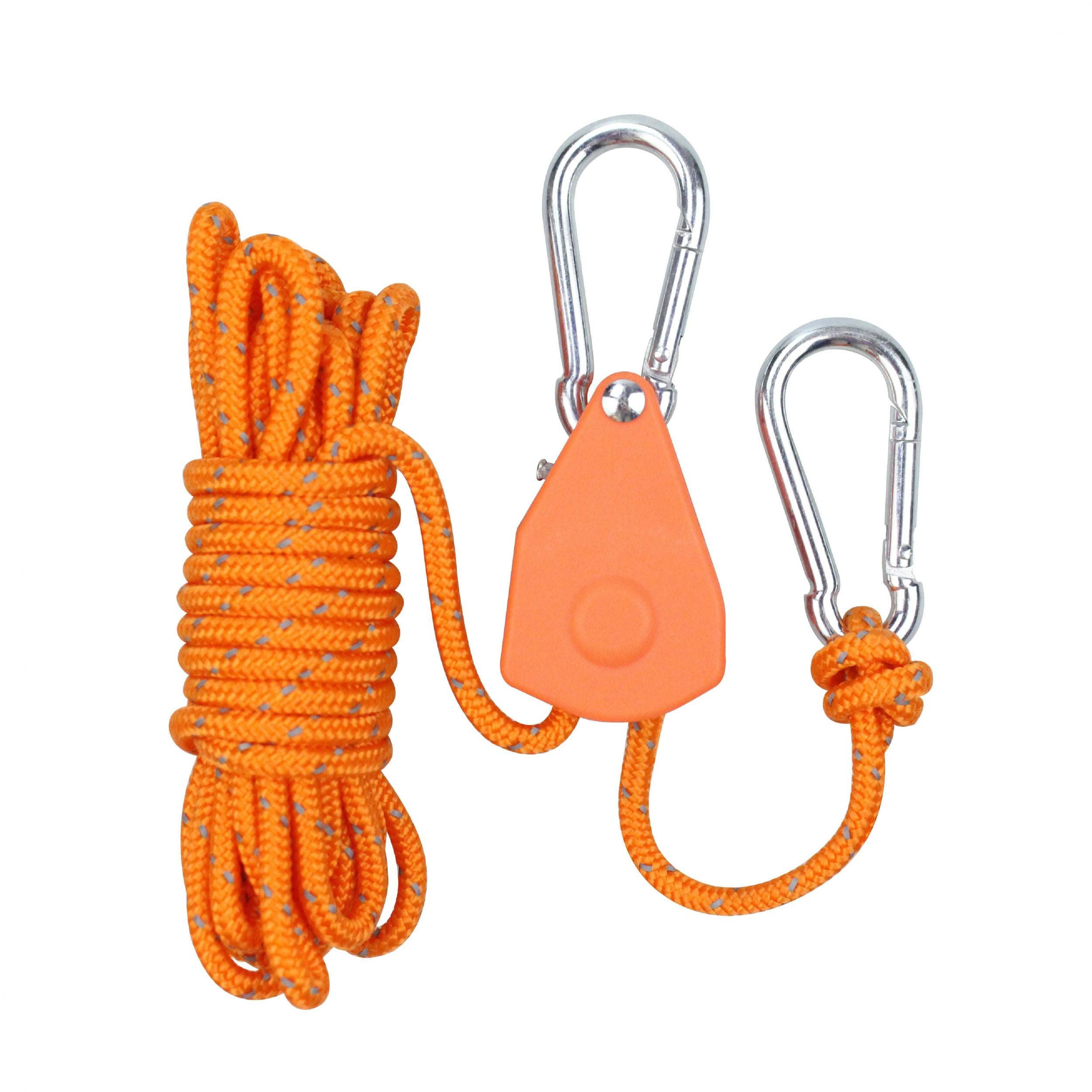 Adjustable Outdoor Canopy Wind Rope Tensioner with Metal Pulley