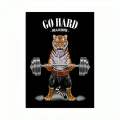 Animal Weightlifting Canvas Inspirational Wall Art for Fitness Room