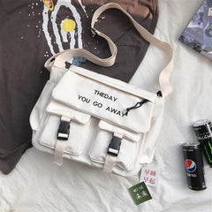Nylon Messenger Bag Street Shoulder Bag Student Cross Body Bag Christmas Gift