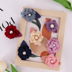 Mesh Flower Hair Clips Decorative Hair Accessories Holiday Gift For Girls