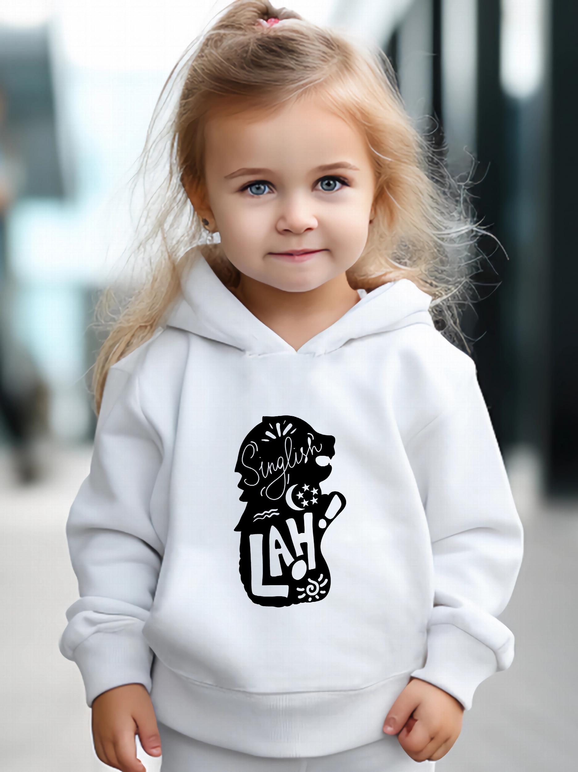 Animal Pattern Hooded Sweatshirt Girls Hoodies & Sweatpants