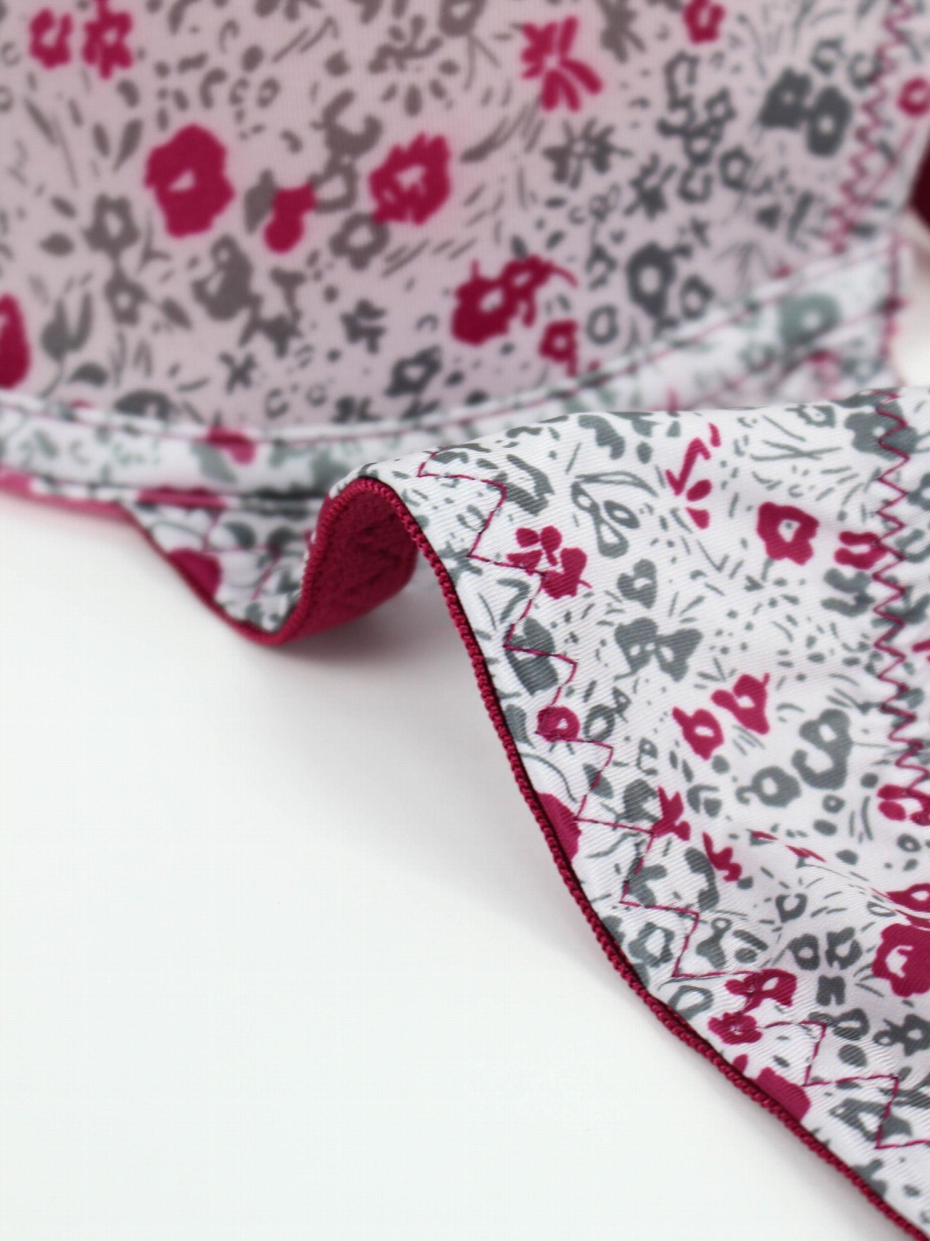 2pcs Floral & Solid Push Up Bras Soft & Breathable Bow Tie Bra Women's Lingerie
