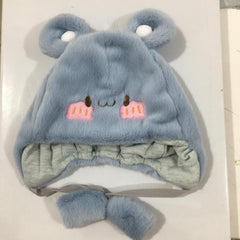 Autumn Winter Baby Hat Bear Plush Children's Ear Protection Hat