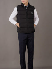 Men's Winter Vest Stand Collar Zip Up Casual Padded Vest