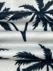 Coconut Tree Print V Neck Plus Size Tank Dress