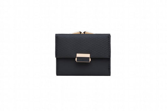 Prati's Women's Wallet Three-Fold Clip Short Wallet