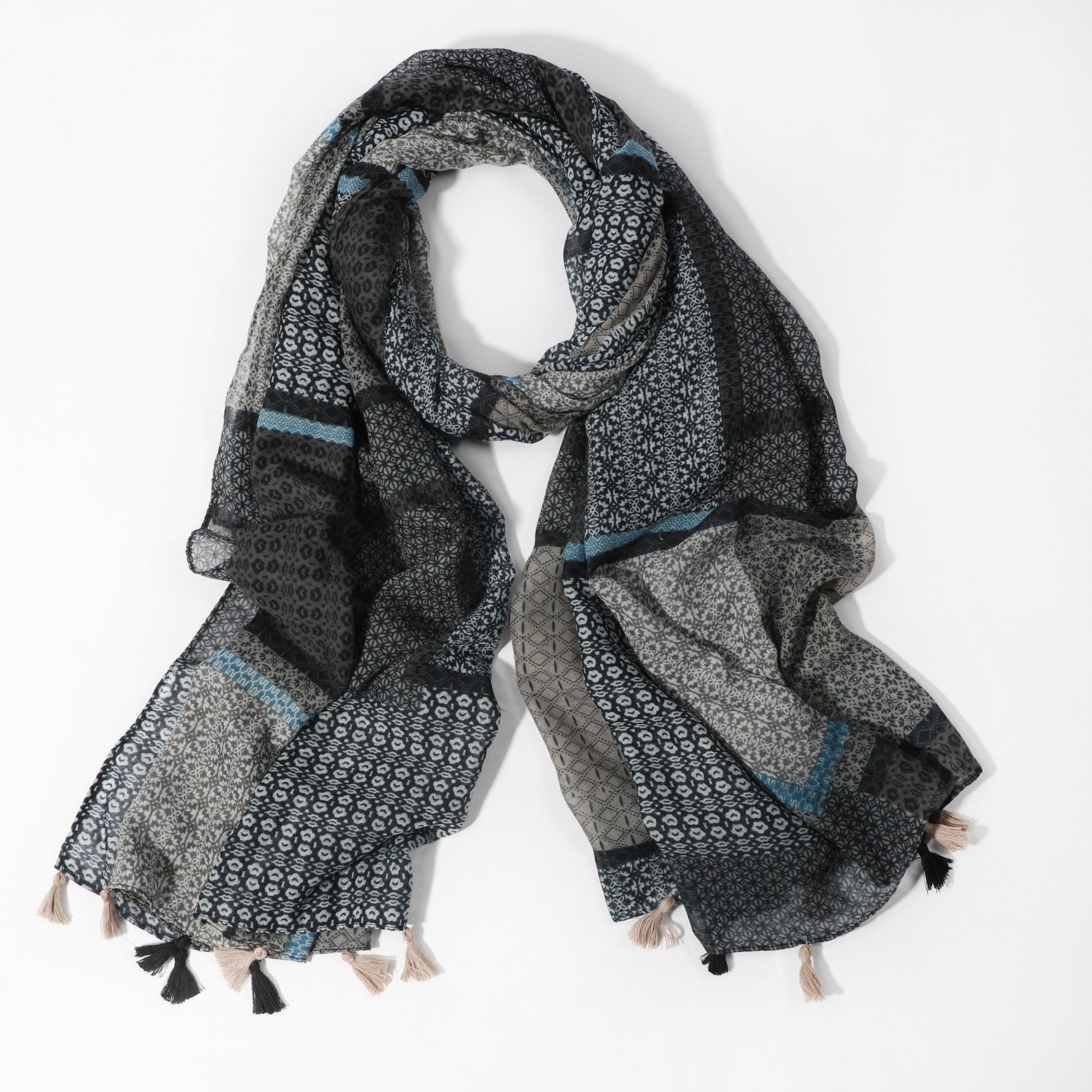 Men's Boho Tassel Bandana Scarf