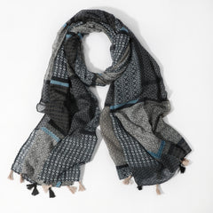 Men's Boho Tassel Bandana Scarf