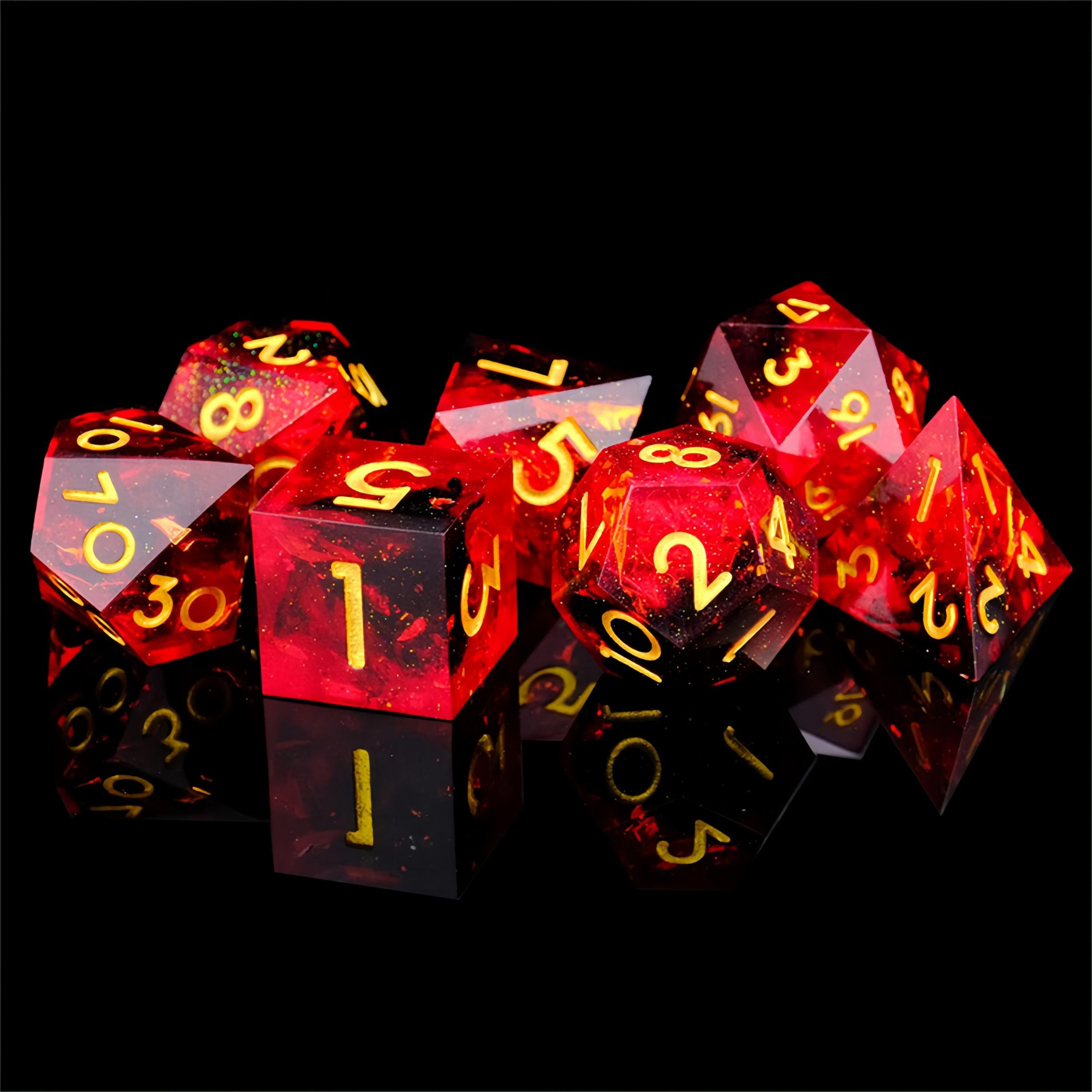 7pcs Resin Polyhedral Dice Set for RPG Board Game