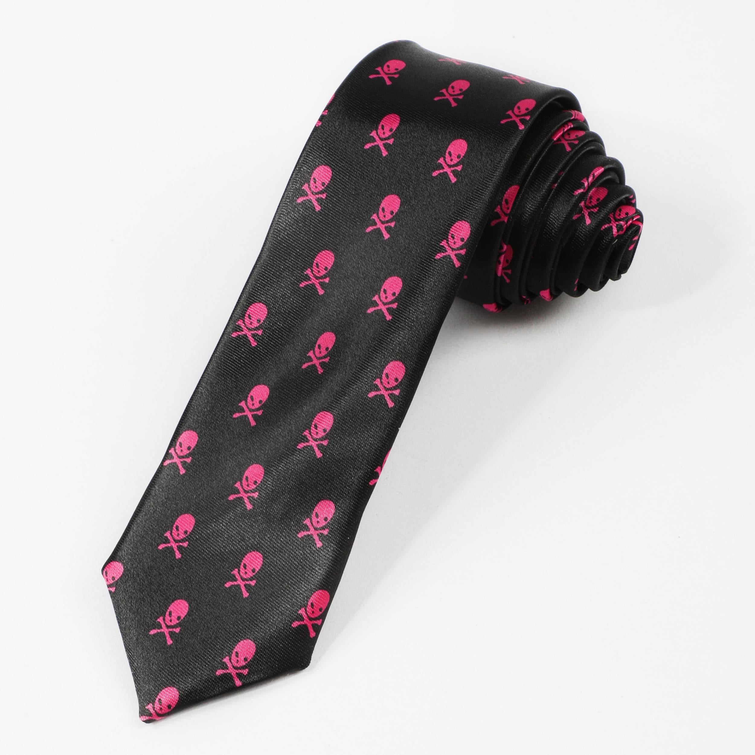 Classic Skull Pattern Tie For Men