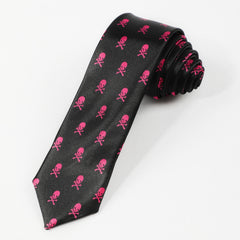 Classic Skull Pattern Tie For Men