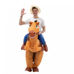 Inflatable Riding Big Tail Horse Costume Adult Height 150