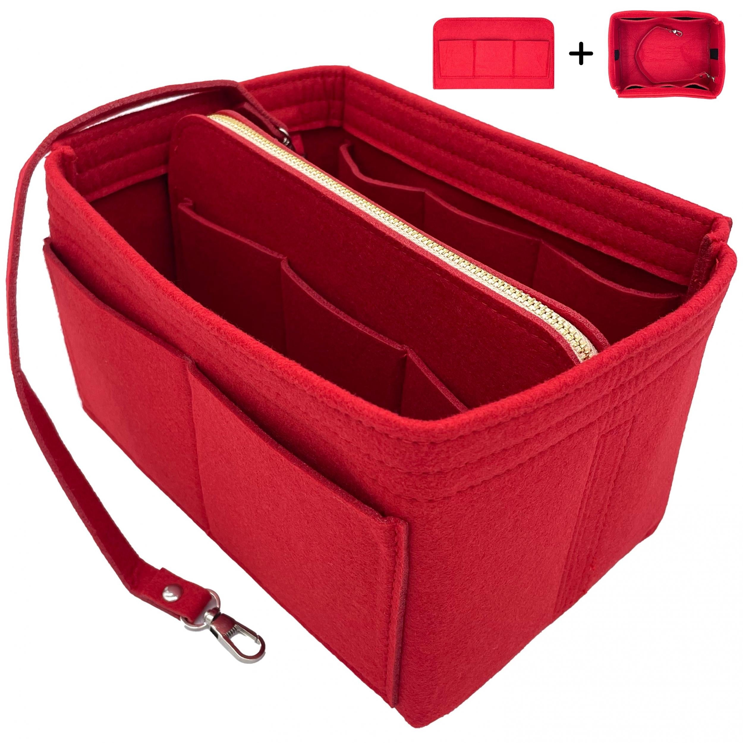 Felt Purse Organizer Insert with Zipper & Key Holder