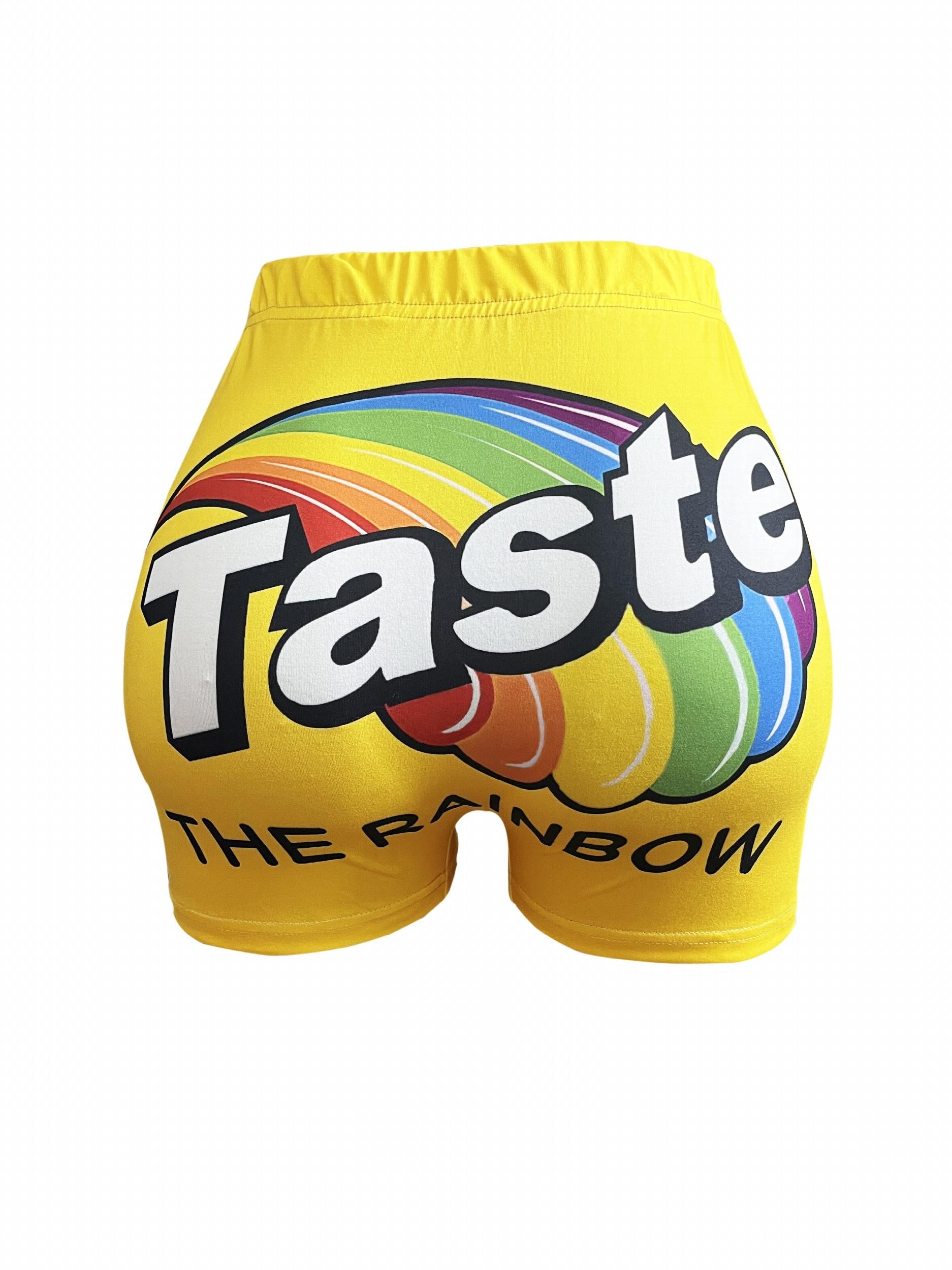 3 Pack Letter Print Waist Shorts for Women