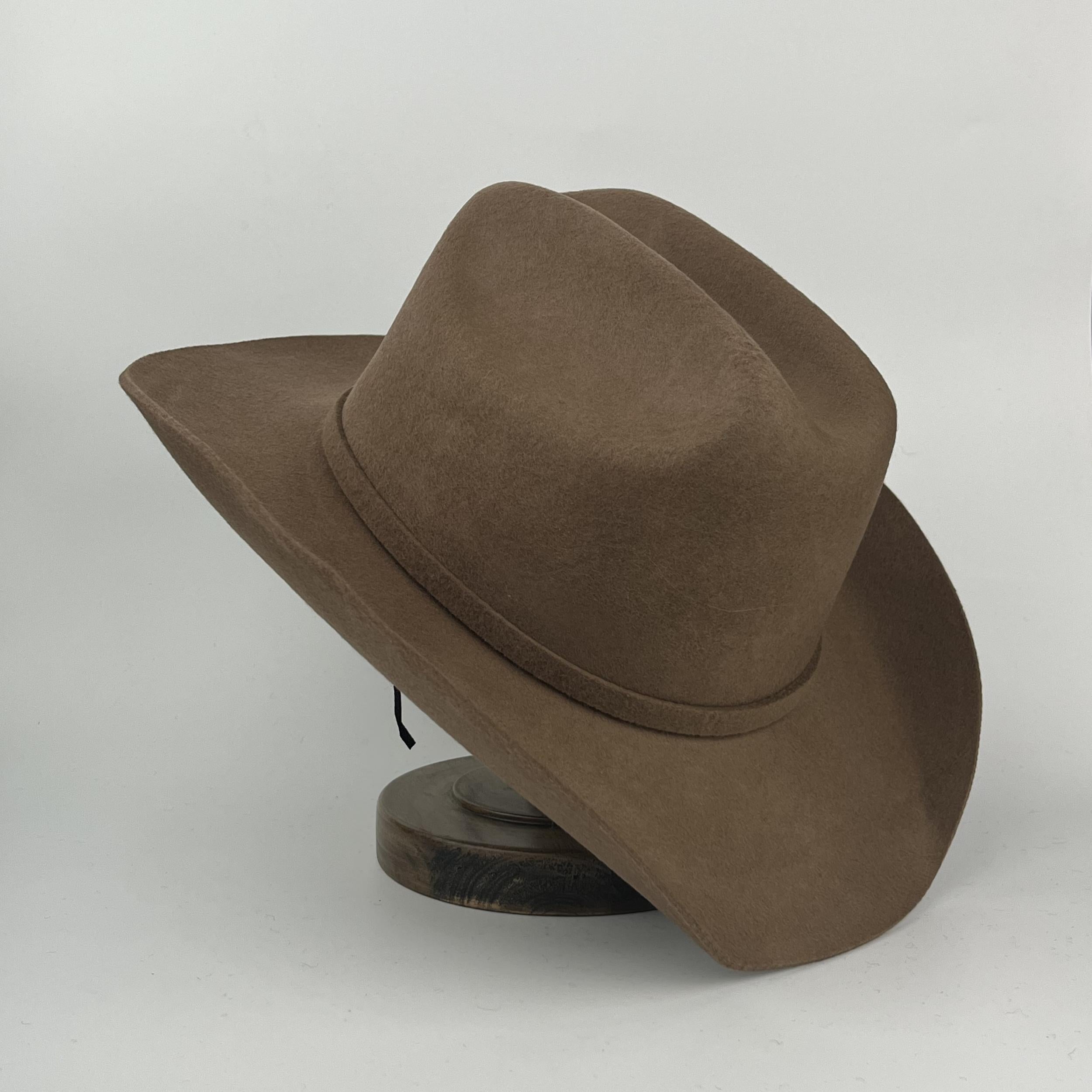 100% Wool Western Cowboy Hat for Women and Men