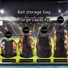 Sports Equipment Ball Storage Net Bag Large Balls Organizer Bag