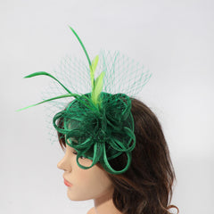 Feather Veil Vintage Fascinators Hat Kentucky Derby Hat For Women