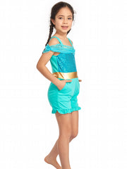 14Y Girls Princess Jumpsuit Halloween Christmas Holiday Trip Jumper