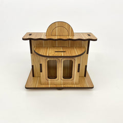 Wooden 3D Puzzle Architectural Model DIY Laser Cutting Kit Educational