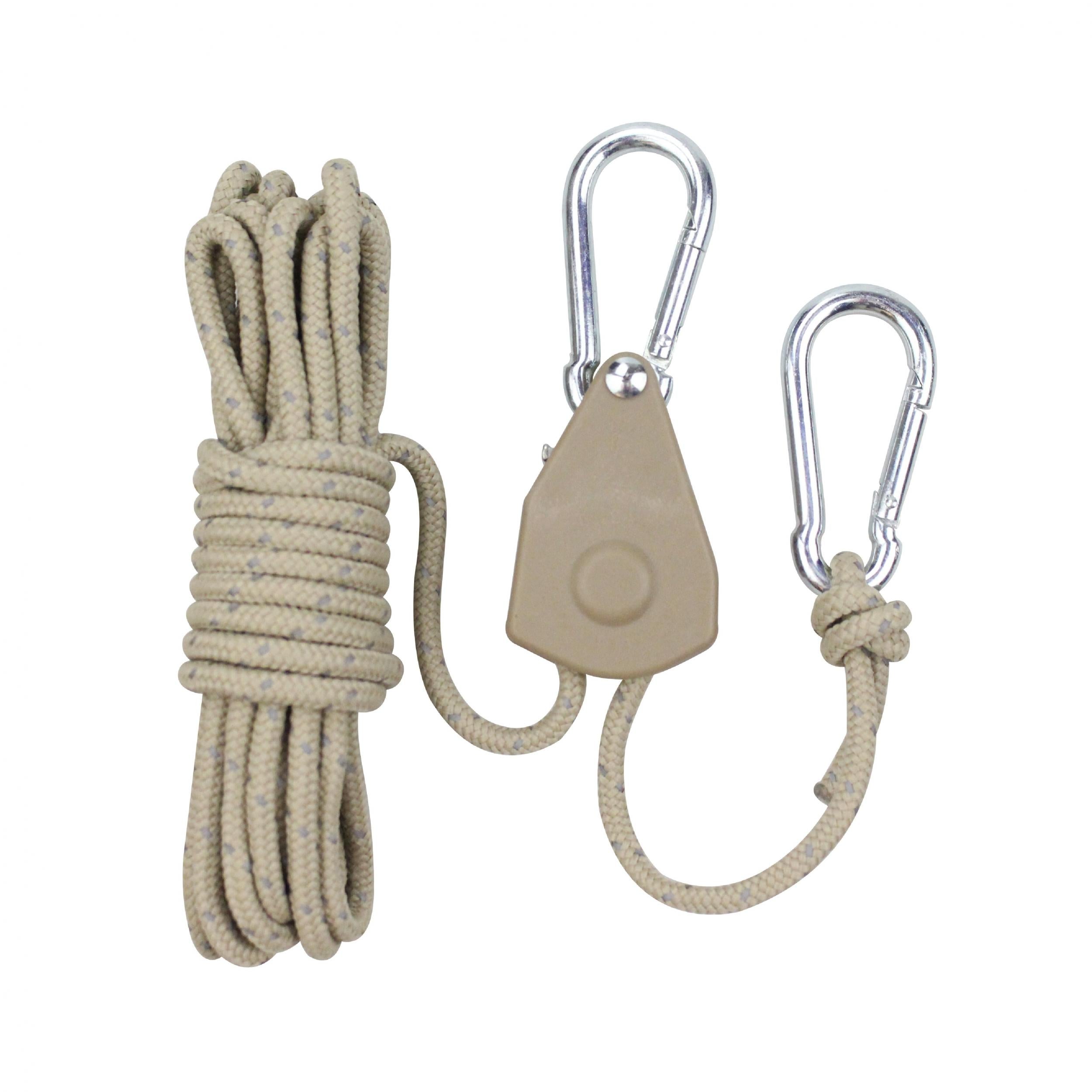 Outdoor Camping Canopy Wind Rope With Pulley Reflective Tent Rope