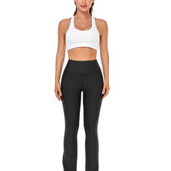 Breathable Sweat Absorbing Tights Solid Leggings With Pocket