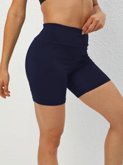 Yoga Sports Shorts Wide Waistband Workout Shorts Women's Activewear