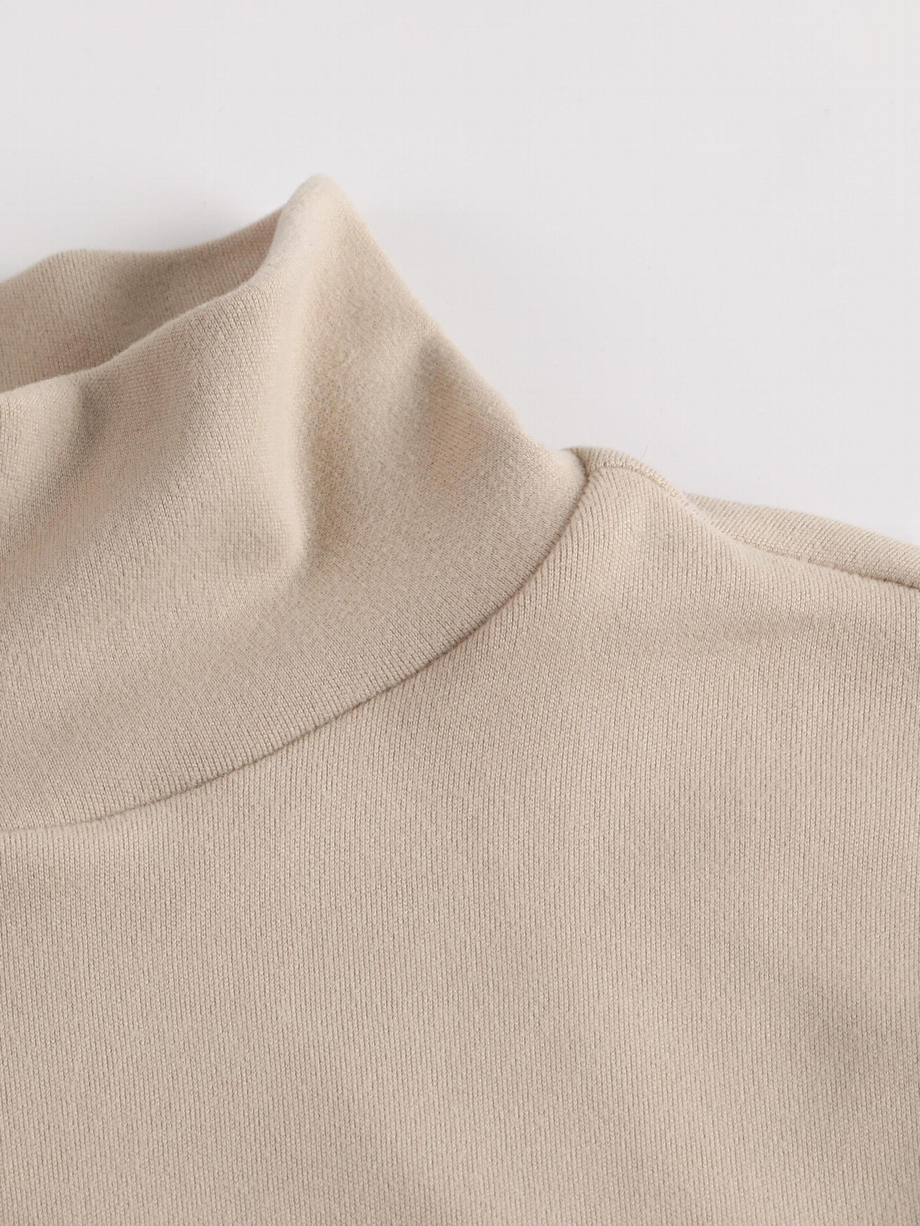 High Neck Stretch Long Sleeve Shirt Slim Fit Base Layer Top