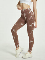 Tie Dye High Waist Sports Leggings Yoga Running Tight Pants Women's Activewear