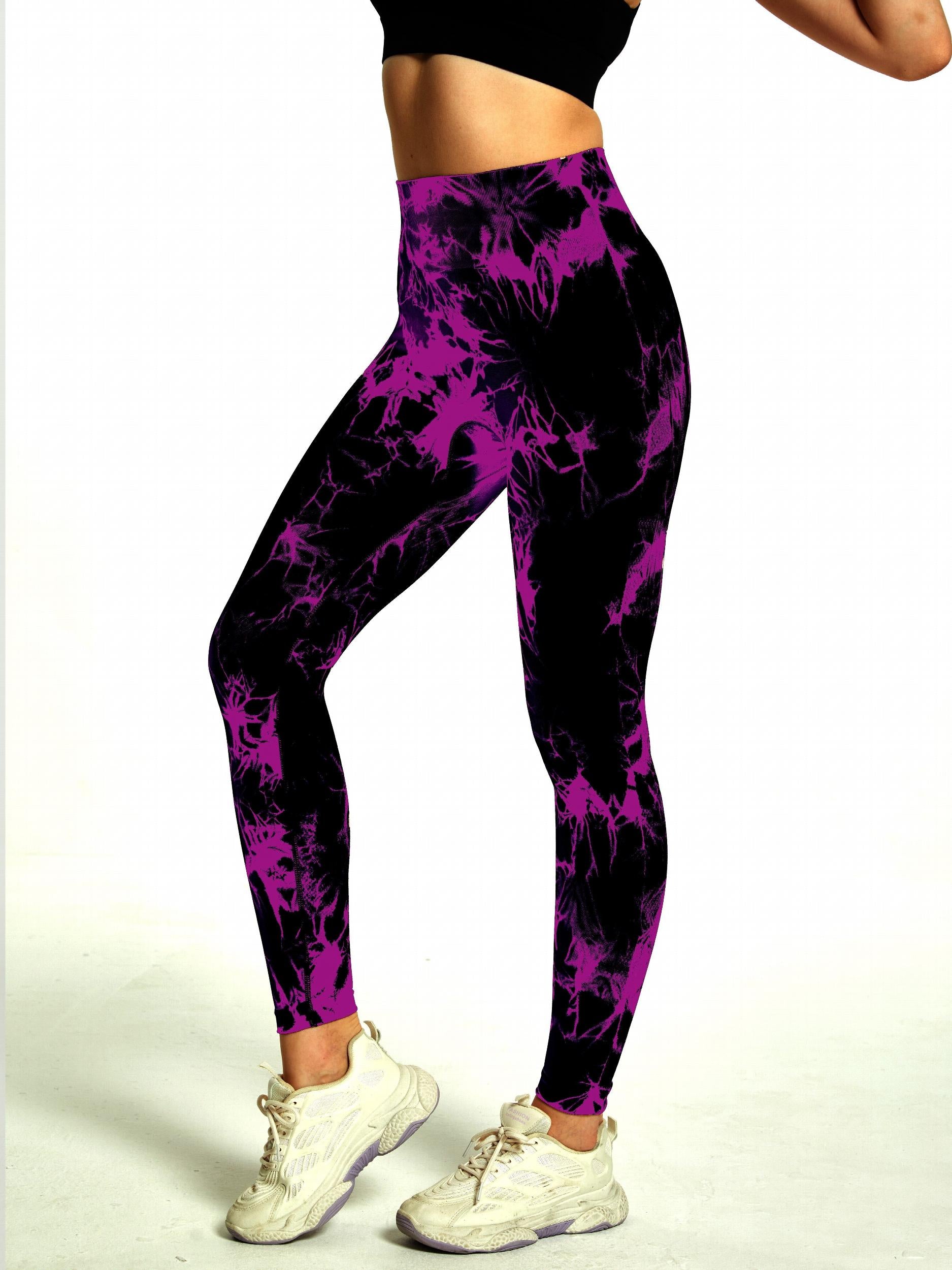 Tie Dye Fitness Leggings High Waist Yoga Pants Women