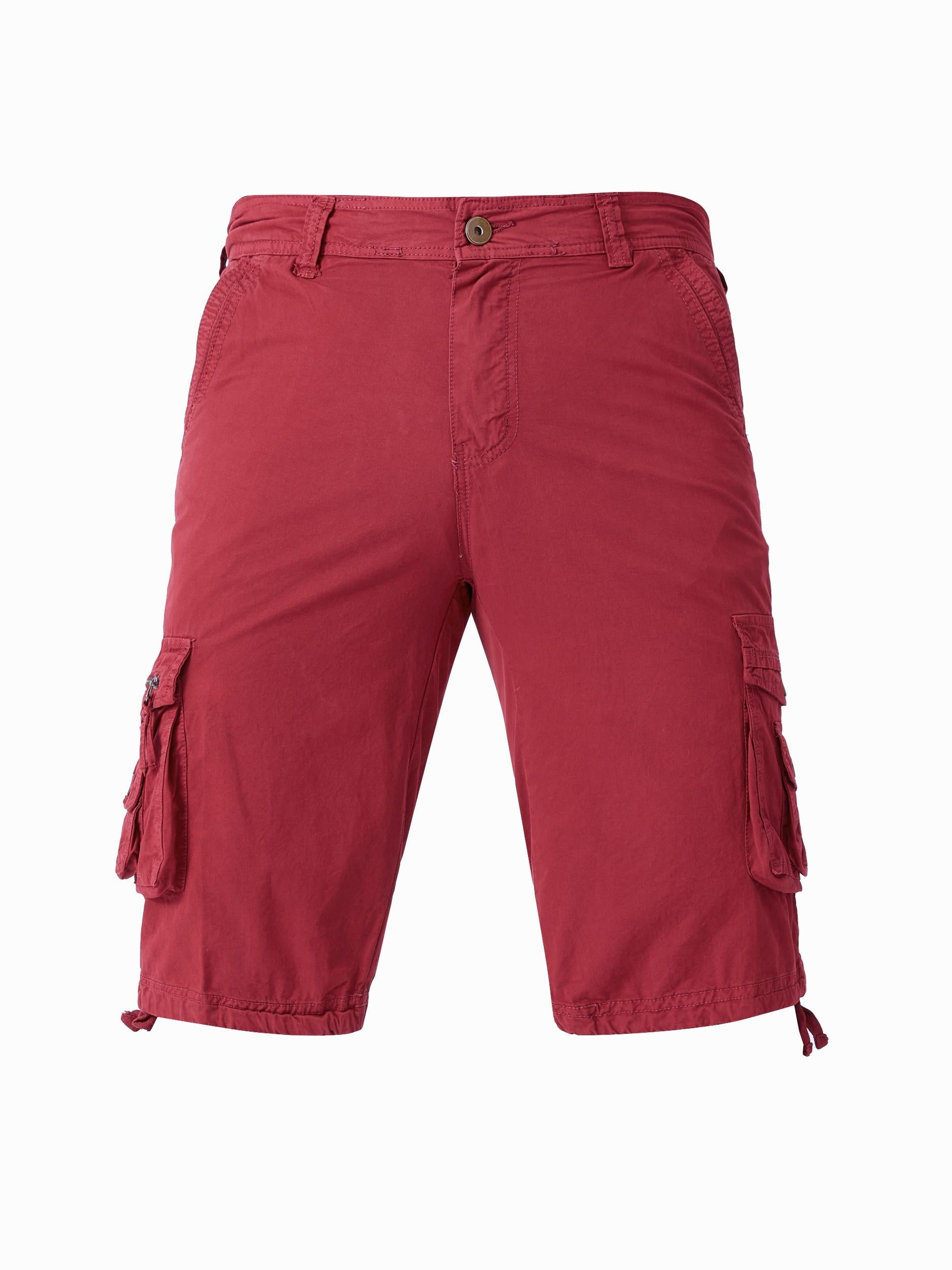 Breathable Men's Cargo Short Pants Lightweight Flap Pocket Loose Shorts