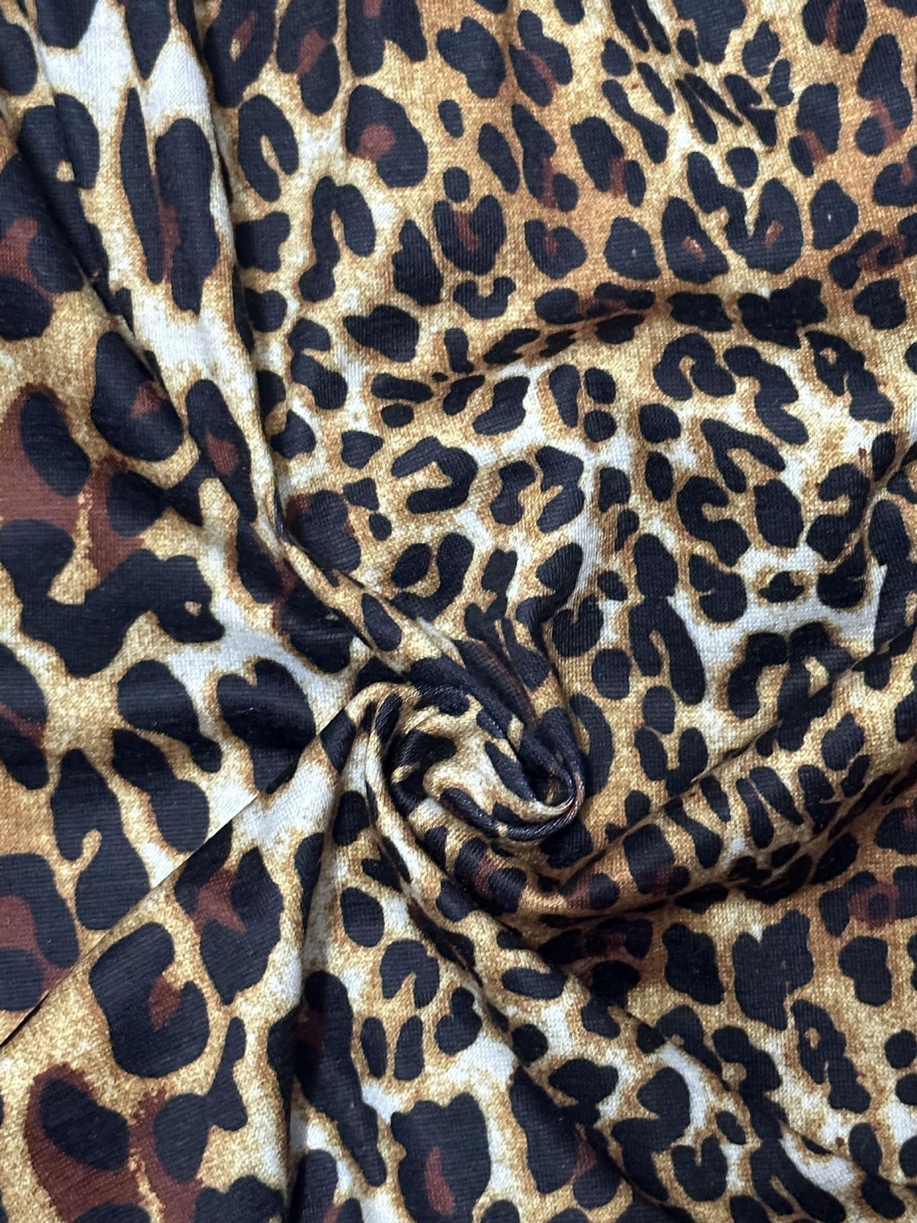 Leopard Print Elastic Waist Shorts for Summer Women's Clothing